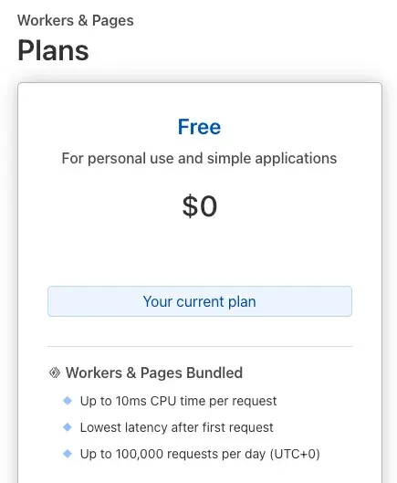Cloudflare Pages Pricing